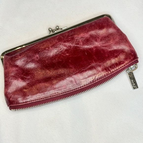 HOBO Leather Clutch/Wallet (burgundy) - Picture 2 of 7